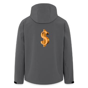 Dollar - Recycelte Männer Softshell-Jacke von Stanley/Stella - Anthrazit - Hinten - AI Model Male 185 light (185cm)