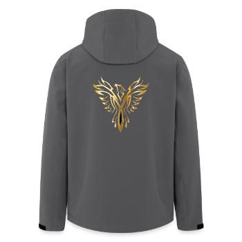 Phoenix - Recycelte Männer Softshell-Jacke von Stanley/Stella - Anthrazit - Hinten - AI Model Male 185 light (185cm)