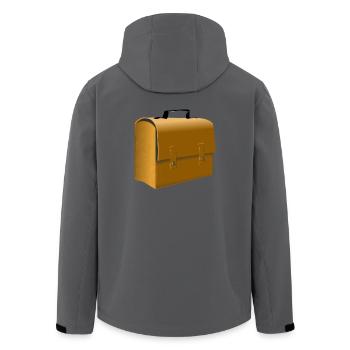 backpack suitcase rucksack bag aktenkoffer110 - Recycelte Männer Softshell-Jacke von Stanley/Stella - Anthrazit - Hinten - AI Model Male 185 light (185cm)