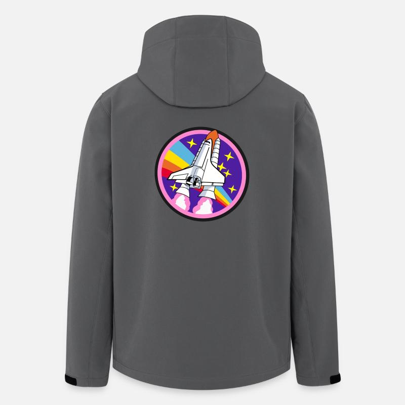 fusée - Veste softshell homme en polyester recyclé Stanley/Stella - charbon