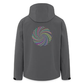DNA - Recycelte Männer Softshell-Jacke von Stanley/Stella - Anthrazit - Hinten - AI Model Male 185 light (185cm)