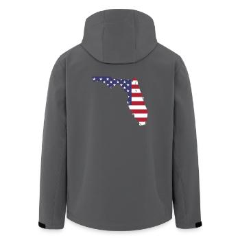 FLORIDA Shirt - Recycelte Männer Softshell-Jacke von Stanley/Stella - Anthrazit - Hinten - AI Model Male 185 light (185cm)