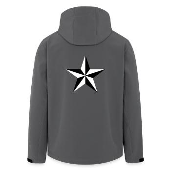nautical star - Recycelte Männer Softshell-Jacke von Stanley/Stella - Anthrazit - Hinten - AI Model Male 185 light (185cm)