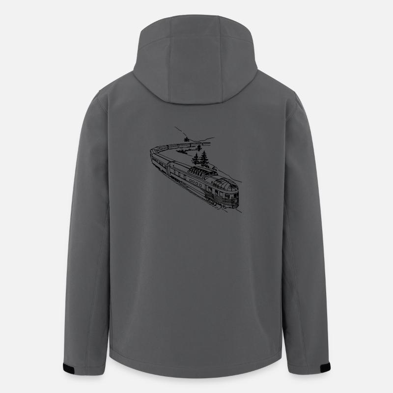 train - Men’s Recycled Softshell Jacket by Stanley/Stella - anthracite