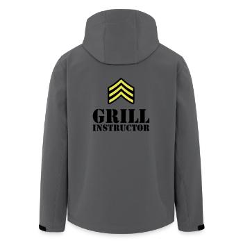 Grill Instructor - Recycelte Männer Softshell-Jacke von Stanley/Stella - Anthrazit - Hinten - AI Model Male 185 light (185cm)