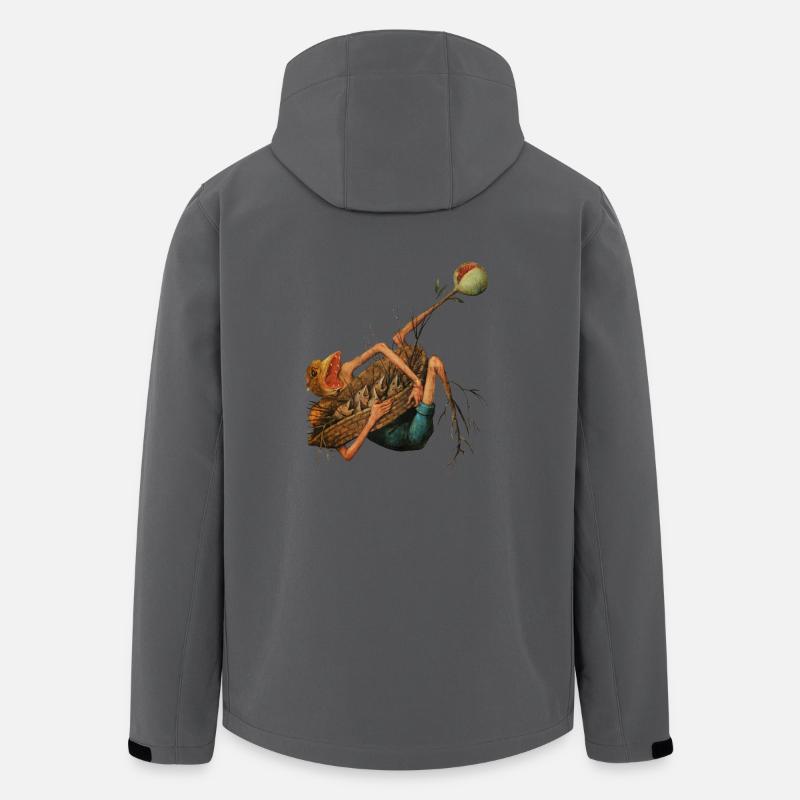 Bruegels Dämon 4 - Recycelte Männer Softshell-Jacke von Stanley/Stella - Anthrazit