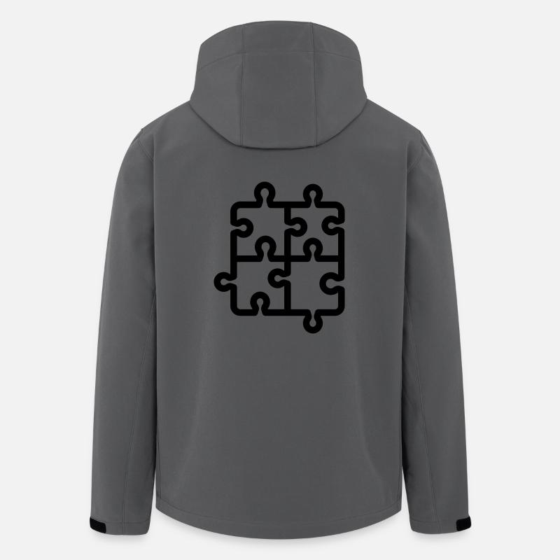 puzzle pieces - Men’s Recycled Softshell Jacket by Stanley/Stella - anthracite