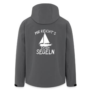 Mir reichts Ich geh segeln - Recycelte Männer Softshell-Jacke von Stanley/Stella - Anthrazit - Hinten - AI Model Male 185 light (185cm)