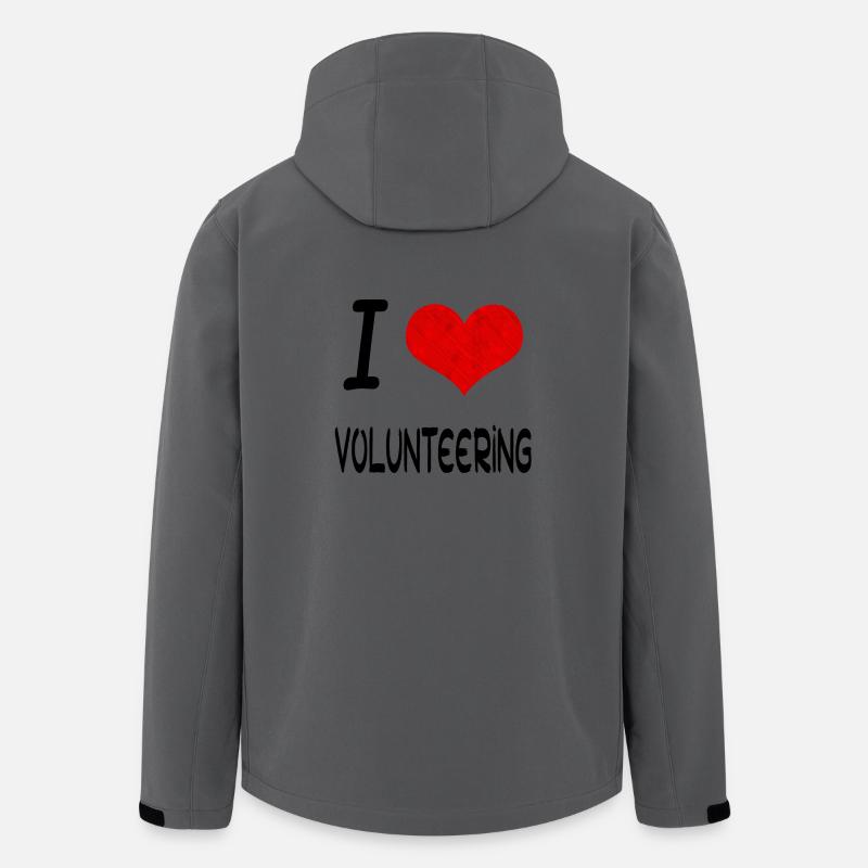 J'aime Hobby Présent bday BÉNÉVOLAT - Veste softshell homme en polyester recyclé Stanley/Stella - charbon