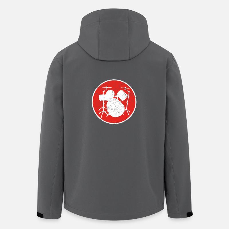 Geschenk DRUMMER SCHLAGZEUG drums - Recycelte Männer Softshell-Jacke von Stanley/Stella - Anthrazit