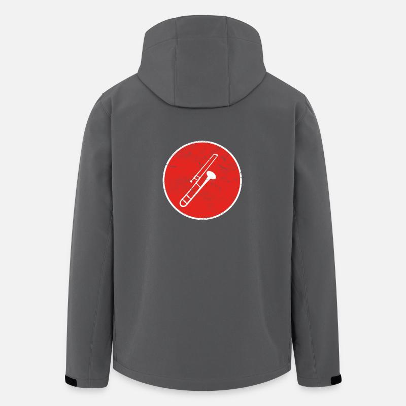 trombone cadeau trombone trompette - Veste softshell homme en polyester recyclé Stanley/Stella - charbon
