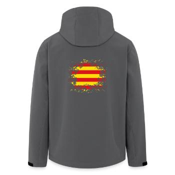 home country roots wurzeln love estelada katalania - Recycelte Männer Softshell-Jacke von Stanley/Stella - Anthrazit - Hinten - AI Model Male 185 light (185cm)