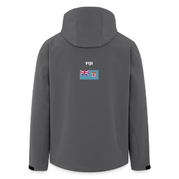 ich liebe home heimat love wurzeln FIJI - Recycelte Männer Softshell-Jacke von Stanley/Stella - Anthrazit - Hinten - AI Model Male 185 light (185cm)