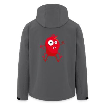 Rotes Monster - Recycelte Männer Softshell-Jacke von Stanley/Stella - Anthrazit - Hinten - AI Model Male 185 light (185cm)