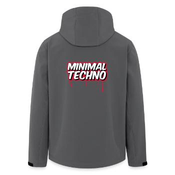 MINIMAL TECHNO - Recycelte Männer Softshell-Jacke von Stanley/Stella - Anthrazit - Hinten - AI Model Male 185 light (185cm)