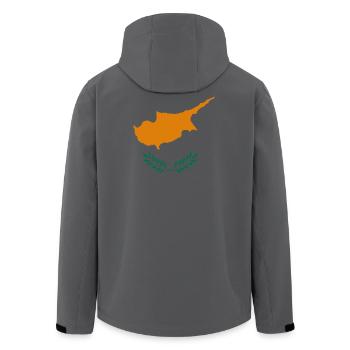 Cyprus Style Design T-Shirt - Men’s Recycled Softshell Jacket by Stanley/Stella - anthracite - Back - AI Model Male 185 light (185cm)