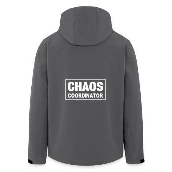 Chaos Coordinator Genie beherrscht chaos Mama Papa - Recycelte Männer Softshell-Jacke von Stanley/Stella - Anthrazit - Hinten - AI Model Male 185 light (185cm)