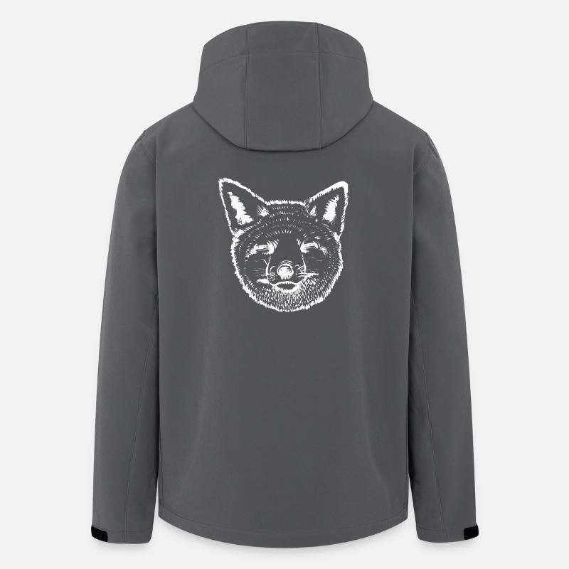 FoxHead Blanc - Veste softshell homme en polyester recyclé Stanley/Stella - charbon