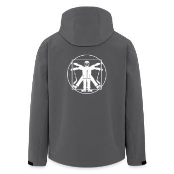 Hockey Hockeyspieler Eishockey Geschenk - Recycelte Männer Softshell-Jacke von Stanley/Stella - Anthrazit - Hinten - AI Model Male 185 light (185cm)