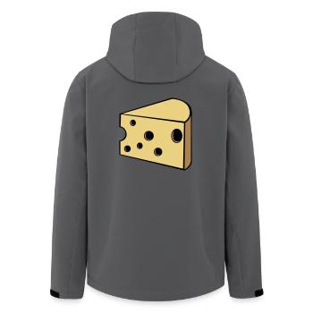 Käse - Recycelte Männer Softshell-Jacke von Stanley/Stella - Anthrazit - Hinten - AI Model Male 185 light (185cm)
