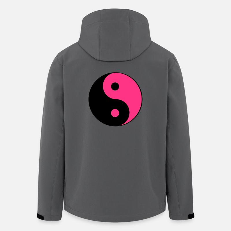 ind Yin Yang - Veste softshell homme en polyester recyclé Stanley/Stella - charbon