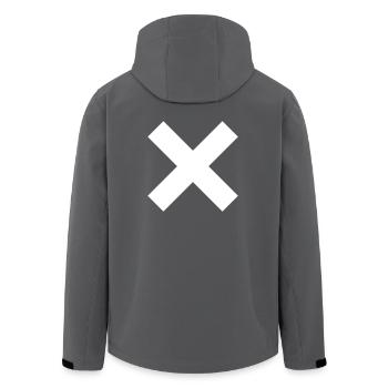 Kreuz - Recycelte Männer Softshell-Jacke von Stanley/Stella - Anthrazit - Hinten - AI Model Male 185 light (185cm)