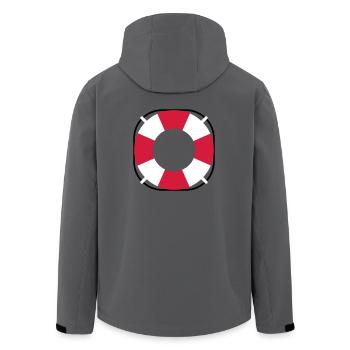Treetanic Rettungsring - Recycelte Männer Softshell-Jacke von Stanley/Stella - Anthrazit - Hinten - AI Model Male 185 light (185cm)