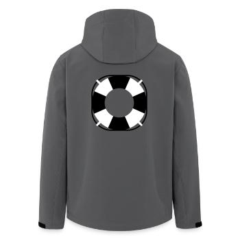 Treetanic Rettungsring signet - Recycelte Männer Softshell-Jacke von Stanley/Stella - Anthrazit - Hinten - AI Model Male 185 light (185cm)