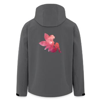 Fee mit Flügel - Recycelte Männer Softshell-Jacke von Stanley/Stella - Anthrazit - Hinten - AI Model Male 185 light (185cm)