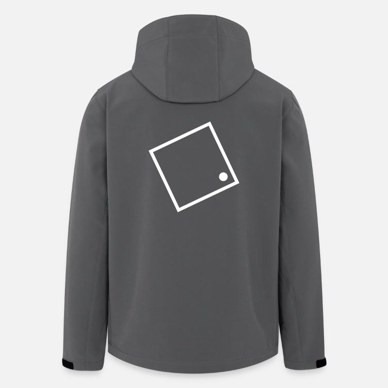 Projekt Ü Logo - Recycelte Männer Softshell-Jacke von Stanley/Stella - Anthrazit