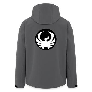 Phönix - Recycelte Männer Softshell-Jacke von Stanley/Stella - Anthrazit - Hinten - AI Model Male 185 light (185cm)
