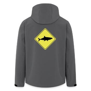 Hai Sign - Recycelte Männer Softshell-Jacke von Stanley/Stella - Anthrazit - Hinten - AI Model Male 185 light (185cm)