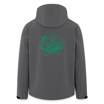Segel weg2 - Recycelte Männer Softshell-Jacke von Stanley/Stella - Anthrazit - Hinten - AI Model Male 185 light (185cm)