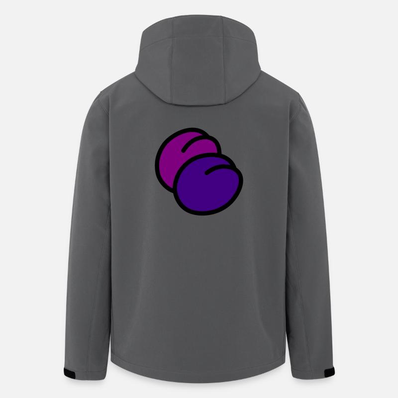 plum pflaume veggie gemuese fruits10 - Recycelte Männer Softshell-Jacke von Stanley/Stella - Anthrazit