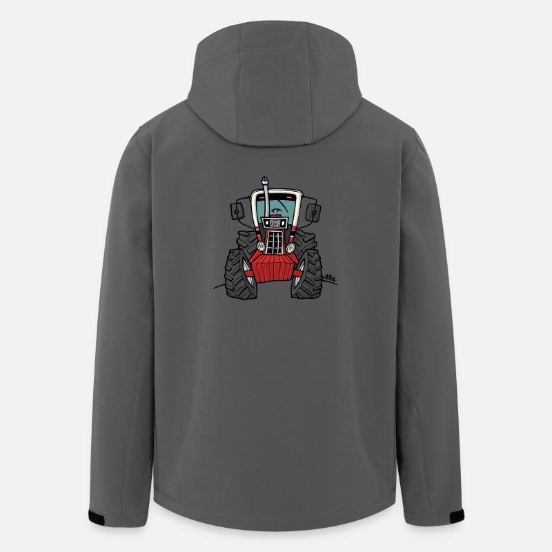 0280 Red tractor 1086 - Recycelte Männer Softshell-Jacke von Stanley/Stella - Anthrazit
