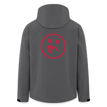 Smiley - SMILE - Recycelte Männer Softshell-Jacke von Stanley/Stella - Anthrazit - Hinten - AI Model Male 185 light (185cm)