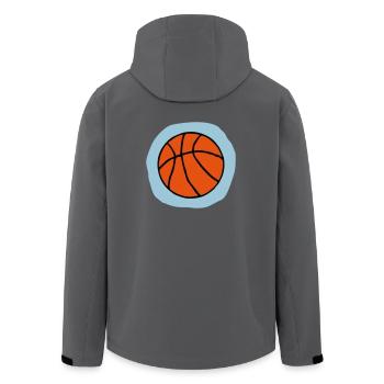 Basketball Geschenk - Recycelte Männer Softshell-Jacke von Stanley/Stella - Anthrazit - Hinten - AI Model Male 185 light (185cm)