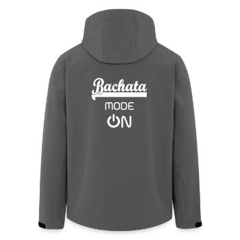 Bachata MODE ON white - Bachata Dance Shirt - Recycelte Männer Softshell-Jacke von Stanley/Stella - Anthrazit - Hinten - AI Model Male 185 light (185cm)