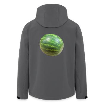 melon melone watermelon wassermelone veggie gemues - Recycelte Männer Softshell-Jacke von Stanley/Stella - Anthrazit - Hinten - AI Model Male 185 light (185cm)
