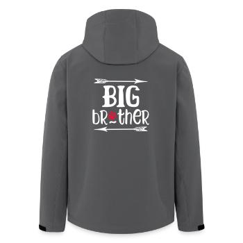 Big Brother Dog - Recycelte Männer Softshell-Jacke von Stanley/Stella - Anthrazit - Hinten - AI Model Male 185 light (185cm)