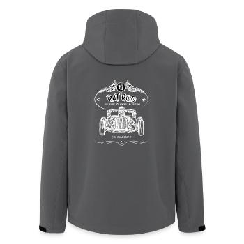 Rat Rod - Hot Rod - Recycelte Männer Softshell-Jacke von Stanley/Stella - Anthrazit - Hinten - AI Model Male 185 light (185cm)