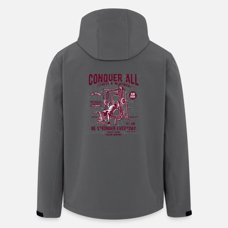 Conquer All - Recycelte Männer Softshell-Jacke von Stanley/Stella - Anthrazit