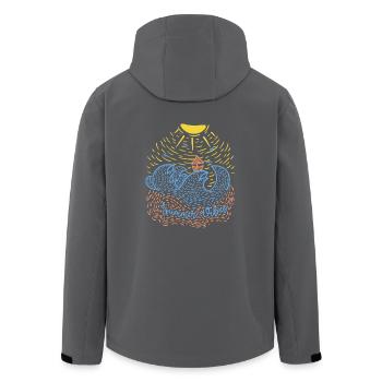 Summer vibes - Recycelte Männer Softshell-Jacke von Stanley/Stella - Anthrazit - Hinten - AI Model Male 185 light (185cm)