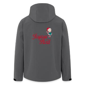 lustiges altes Elf Weihnachten - Recycelte Männer Softshell-Jacke von Stanley/Stella - Anthrazit - Hinten - AI Model Male 185 light (185cm)