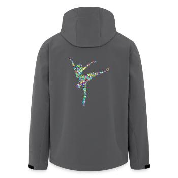 ballerina ballett dance dancer tanz taenzer yoga49 - Recycelte Männer Softshell-Jacke von Stanley/Stella - Anthrazit - Hinten - AI Model Male 185 light (185cm)