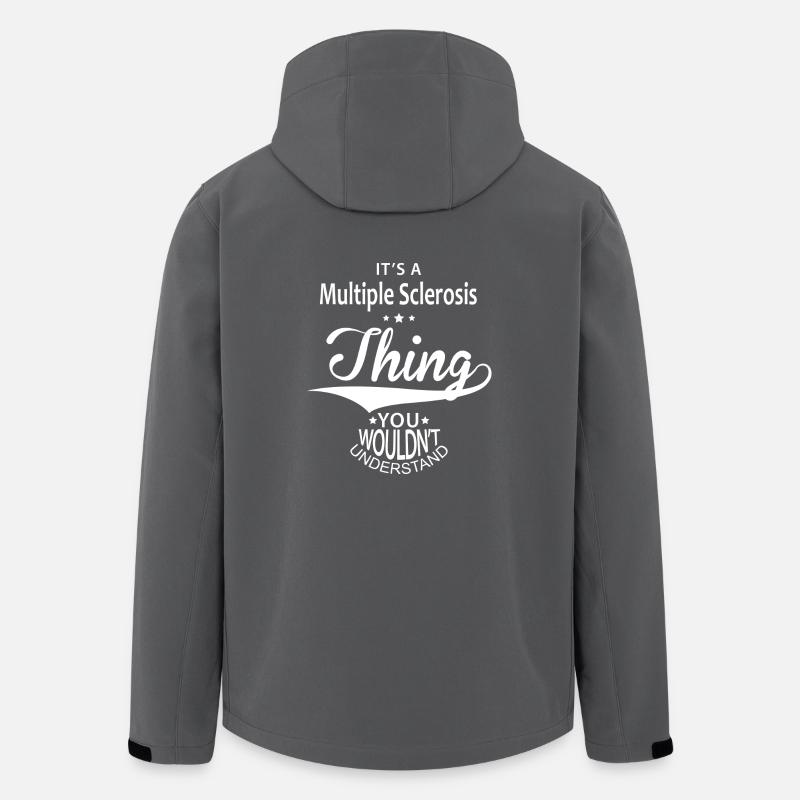 La sclérose en plaques - Veste softshell homme en polyester recyclé Stanley/Stella - charbon