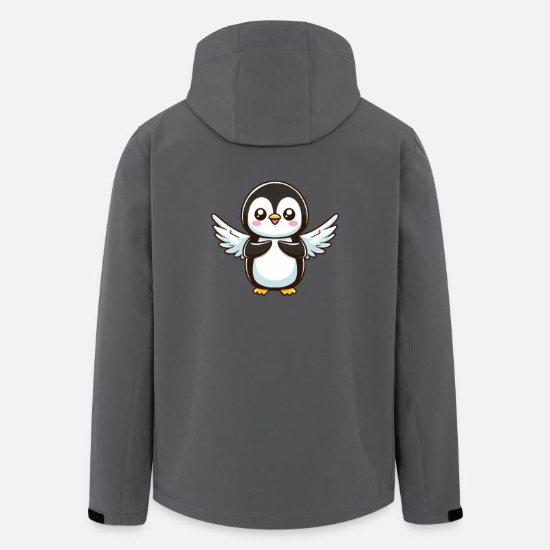 Penguin Angel Wings - Men’s Recycled Softshell Jacket by Stanley/Stella - anthracite