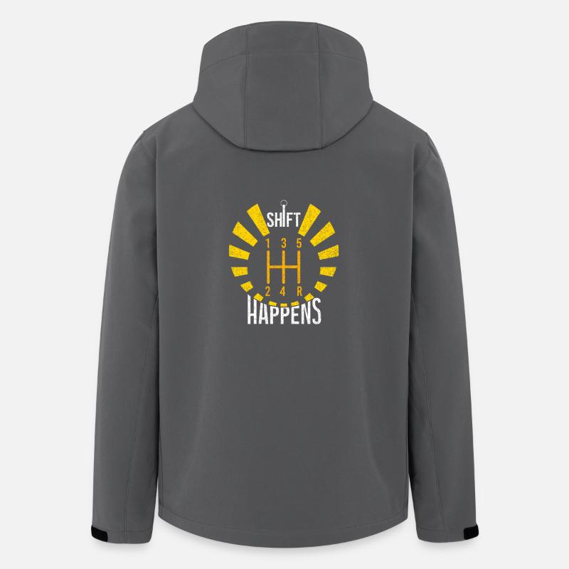 Shift Happens - Recycelte Männer Softshell-Jacke von Stanley/Stella - Anthrazit