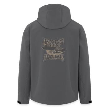born to race racer racing tuning 2005 - Recycelte Männer Softshell-Jacke von Stanley/Stella - Anthrazit - Hinten - AI Model Male 185 light (185cm)