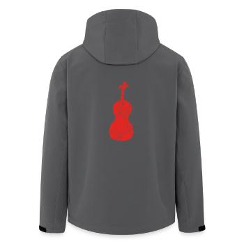 sport geschenk hobby christmas TUBA TROMPETE fiddl - Recycelte Männer Softshell-Jacke von Stanley/Stella - Anthrazit - Hinten - AI Model Male 185 light (185cm)